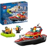 LEGO Ville - Bateau de sauvetage incendie, Jouets de construction 