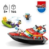 LEGO Ville - Bateau de sauvetage incendie, Jouets de construction 