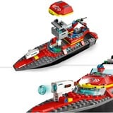 LEGO Ville - Bateau de sauvetage incendie, Jouets de construction 