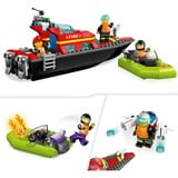 LEGO Ville - Bateau de sauvetage incendie, Jouets de construction 