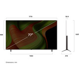 LG  77" Ultra HD TV OLED Noir