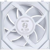 Lian Li UNI FAN SL120 LCD Wireless ventilateur de boîtier RGB  Blanc, 120 x 124.5 x 28 mm, PWM