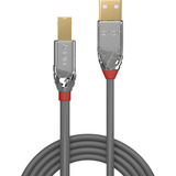 Lindy Câble USB 2.0 Type A vers B, Cromo Line Gris/chrome