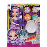 MGA Entertainment Rainbow High Shimmers with Slime - Violet, Poupée 