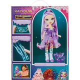 MGA Entertainment Rainbow High Shimmers with Slime - Violet, Poupée 