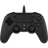 Nacon Manette filaire compacte pour Playstation 4, Manette de jeu Noir, Manette de jeu, PlayStation 4, Touche Partage, Analogique/Numérique, Avec fil, Noir