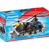 PLAYMOBIL City Action - Hélicoptère de transport des forces spéciales, Jouets de construction 71149