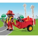 PLAYMOBIL Duck On Call - Pompier et chat, Jouets de construction 70917