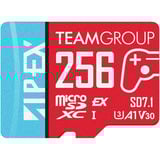 Team Group APEX SD7.1 256 GB SDXC, Carte mémoire Rouge/Bleu