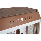 Thermaltake  boîtier midi tower Brun clair | 4x USB-A | 1x USB-C | Window
