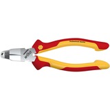 Wiha Pince de montage TriCut Professional électrique, Pince à dénuder Rouge/Jaune
