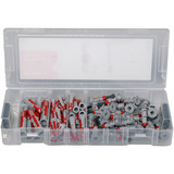 fischer 560098, Cheville Gris clair/Rouge