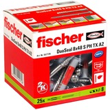 fischer Cheville Gris clair/Rouge