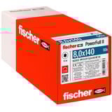fischer Vis à bois PowerFull II 8,0x140 tête fraisée TX VG 