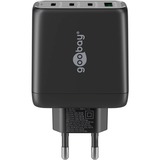 goobay 68W GaN USB-C PD Multiport Quick Charger Noir, 3x USB-C, 1x USB-A