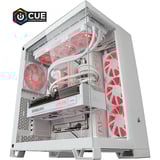 ALTERNATE Custom PC Series • iCUE Red Ice Madness Gaming-PC, PC gaming Blanc/transparent