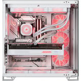 ALTERNATE Custom PC Series • iCUE Red Ice Madness Gaming-PC, PC gaming Blanc/transparent