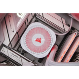 ALTERNATE Custom PC Series • iCUE Red Ice Madness Gaming-PC, PC gaming Blanc/transparent