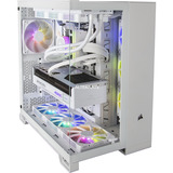 ALTERNATE Custom PC Series • iCUE Red Ice Madness Gaming-PC, PC gaming Blanc/transparent
