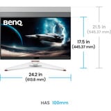 BenQ EX271Q MOBIUZ écran plat de PC 68,6 cm (27") 2560 x 1440 pixels Quad HD LED Noir, Blanc Moniteur gaming Blanc/noir, 1x DisplayPort, 2x HDMI, 2x USB-C, 2x USB-A, 180 Hz, 68,6 cm (27"), 2560 x 1440 pixels, Quad HD, LED, 1 ms, Noir, Blanc