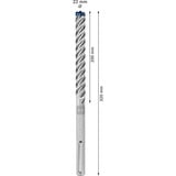 Bosch Expert Foret SDS Max-8X, Perceuse Marteau perforateur, Hammer drill bit, 2,2 cm, 320 mm, Béton, pierre, 20 cm