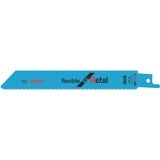 Bosch Lames de scie sabre S 922 BF Flexible for Metal, Lame de scie Lame de scie à guichet, Métal, Tuyau, Bimétal, 2 mm, 0,9 mm, 15 cm
