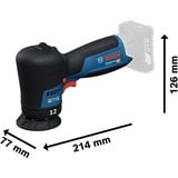 Bosch Polisseuse sans fil GPX 12V-77 Professional solo, 12 Volt Bleu/Noir
