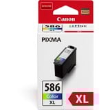 Canon CL-586XL cartouche d'encre 1 pièce(s) Original Rendement élevé (XL) Cyan, Magenta, Jaune Rendement élevé (XL), Cyan, Magenta, Jaune, 1 pièce(s), 300 pages, Paquet unique
