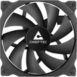 Chieftec ZF-1225PWM système de refroidissement d’ordinateur Boitier PC Ventilateur 12 cm Noir 1 pièce(s), Ventilateur de boîtier Ventilateur, 12 cm, Noir