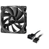 Chieftec ZF-1225PWM système de refroidissement d’ordinateur Boitier PC Ventilateur 12 cm Noir 1 pièce(s), Ventilateur de boîtier Ventilateur, 12 cm, Noir