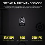 Corsair Scimitar Elite Wireless SE MMO, Souris gaming Gunmetal, 33 000 dpi, LED RGB