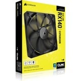 Corsair iCUE LINK RX140 140 mm, Ventilateur de boîtier Noir, 4 broches PWM