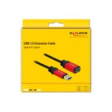 DeLOCK 82755, Câble d'extension Noir/Rouge