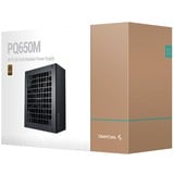 DeepCool PQ650M, 650 Watt alimentation  Noir, 650 W, 100 - 240 V, 50/60 Hz, 4.5 - 9 A, 100 W, 648 W