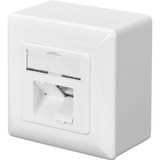 Digitus Data Wallmount CAT 6, Boîte de jonction Blanc, RJ-45, Blanc, 80 mm, 80 mm