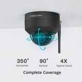 Foscam D4Z , Caméra de surveillance Noir