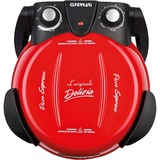 G3 Ferrari Delizia Machine et four à pizzas 1 pizza(s) 1200 W Rouge Rouge, 1 pizza(s), Acier inoxydable, 31 cm, Mécanique, 400 °C, Rouge