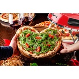 G3 Ferrari Delizia Machine et four à pizzas 1 pizza(s) 1200 W Rouge Rouge, 1 pizza(s), Acier inoxydable, 31 cm, Mécanique, 400 °C, Rouge