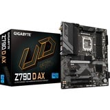 GIGABYTE Z790 D AX Carte Mère - Prend en charge les processeurs Intel Core de 14e génération, VRM numérique 12+1+1 phases, jusqu'à 7600MHz DDR5 (OC), 3xPCIe 4.0 M.2, Wi-Fi 6E, LAN 2.5GbE, USB 3.2 Gen 2 carte mère socket 1700 VRM numérique 12+1+1 phases, jusqu'à 7600MHz DDR5 (OC), 3xPCIe 4.0 M.2, Wi-Fi 6E, LAN 2.5GbE, USB 3.2 Gen 2, Intel, LGA 1700, Intel® Celeron®, Intel® Core™ i3, Intel® Core™ i5, Intel® Core™ i7, Intel® Core™ i9,..., LGA 1700, 192 Go, DDR5-SDRAM