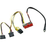 Inter-Tech 88882193 câble d'alimentation interne adaptateur ATX (20-pin), SATA 15-pin + Molex (4-pin), Droit, Droit, Multicolore, 35 mm