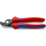 KNIPEX Coupe-câbles 95 12 165, Tenailles de cran avec gaines bi-matière, brunie, 15 Ø mm, 50 mm²