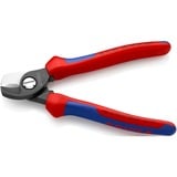 KNIPEX Coupe-câbles 95 12 165, Tenailles de cran avec gaines bi-matière, brunie, 15 Ø mm, 50 mm²