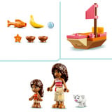 LEGO Disney Princess La cabane et le bateau de Vaiana, Jouets de construction 