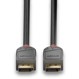 Lindy Câble Anthra Line DisplayPort 1.2, 7.5m Noir, 7.5m, 7,5 m, DisplayPort, DisplayPort, Mâle, Mâle, 4096 x 2160 pixels