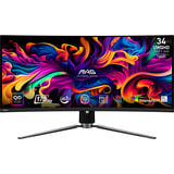 MSI MAG 341CQPDE QD-OLED écran plat de PC 86,4 cm (34") 3440 x 1440 pixels UltraWide Quad HD Noir 34.2" Moniteur gaming incurvé Noir, 1x DisplayPort, 2x HDMI, 1x USB-C, 2x USB-A, 175 Hz, 86,4 cm (34"), 3440 x 1440 pixels, UltraWide Quad HD, QD-OLED, 0,03 ms, Noir