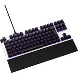 NZXT KB-1TKDE-WR clavier USB QWERTZ Allemand Blanc, clavier gaming Blanc/Noir, Layout DE, Gateron Red, Sans clé (80 - 87%), USB, Clavier mécanique, QWERTZ, LED, Blanc