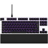 NZXT KB-1TKDE-WR clavier USB QWERTZ Allemand Blanc, clavier gaming Blanc/Noir, Layout DE, Gateron Red, Sans clé (80 - 87%), USB, Clavier mécanique, QWERTZ, LED, Blanc