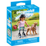 PLAYMOBIL My Life Inlinerin avec Retriever, Jouets de construction 