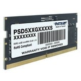 Patriot 16 Go DDR5-4800 (1x 16 Go) mémoire PC portable Noir, PSD516G480081S, SO-DIMM