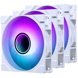 Phanteks PH-F120M25_G2_DWT01_3P, Ventilateur de boîtier Blanc